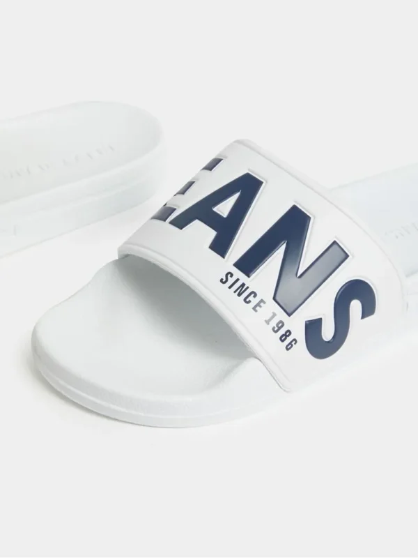 Sandalias "RJ White/Navy Jeans Bold Slide" - Image 4