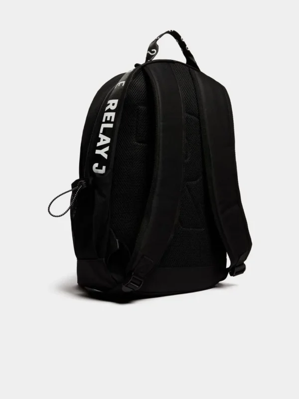 Mochila "Men's Relay Jeans Front Zip Pocket Black Backpack" - Image 3