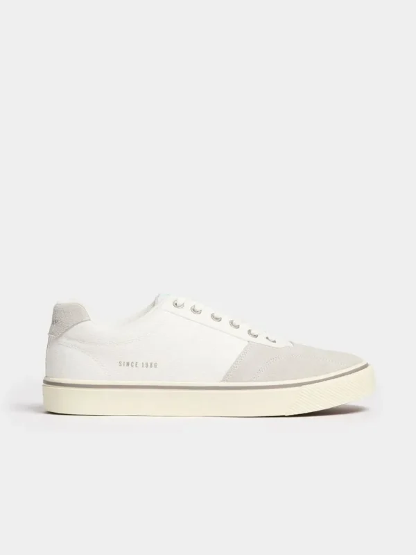 Sapatilhas "Man's Realay Jeans Suede vulc White Sneaker"