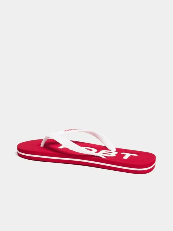 Chinelos "Redbat Athletics Men's Red/White Flip Flop" - Image 3