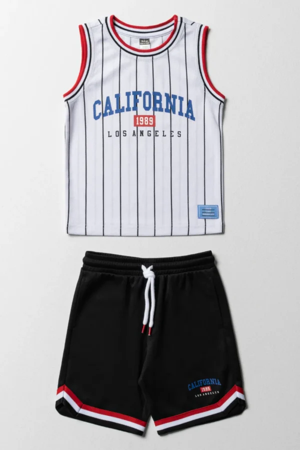 Conjunto Desportivo "Basketball Set Black & White"