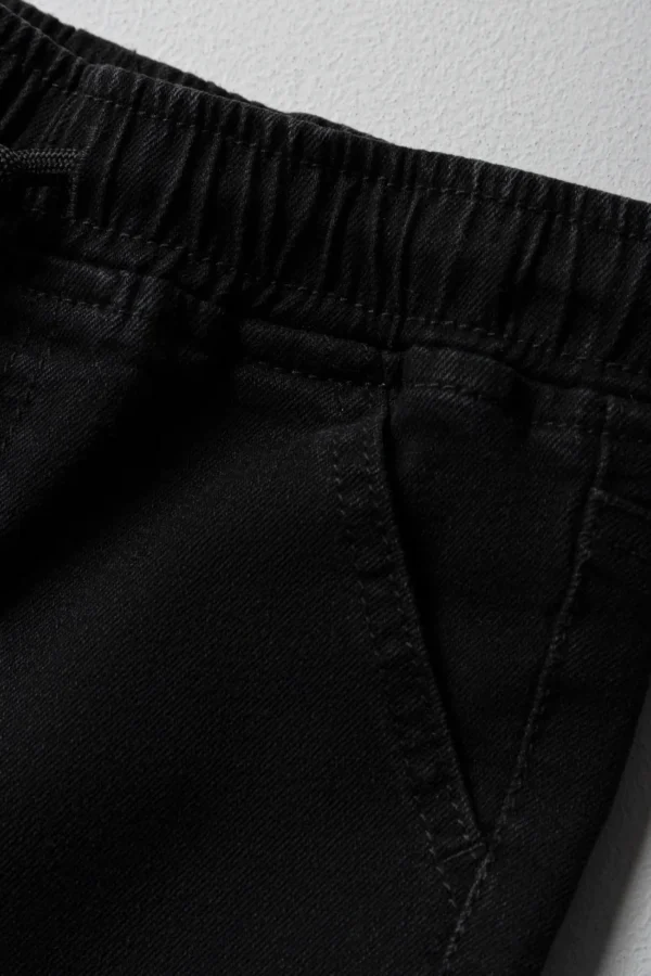 Calções "Cargo denim shorts straight fit black" - Image 3