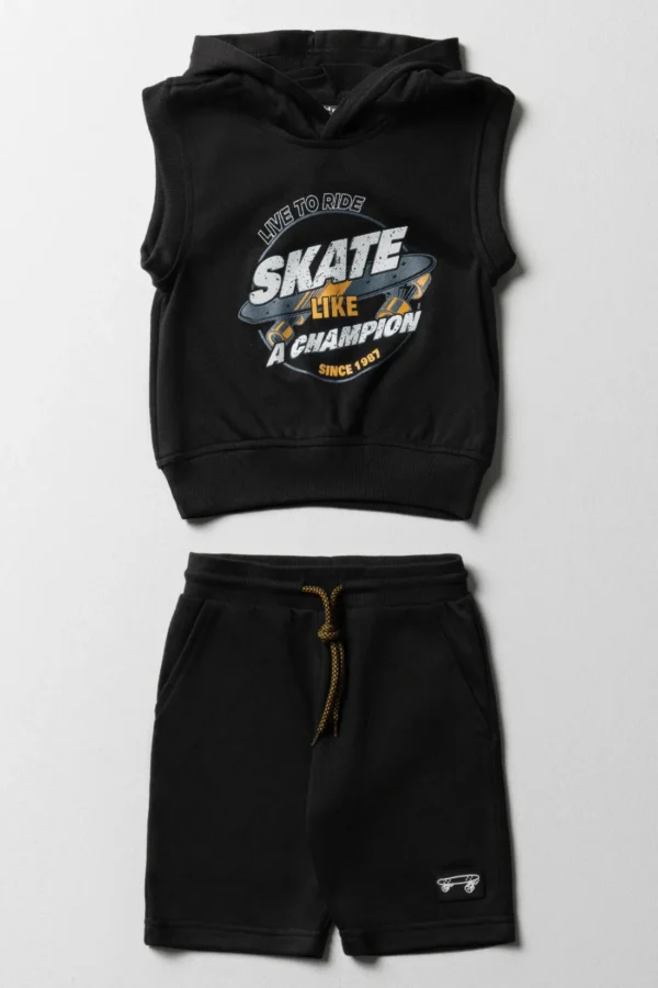 Conjunto "Skate 2 Piece Set Black"