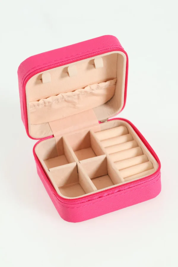 Porta-Joias "Soft Square Jewellery Box - Pink"