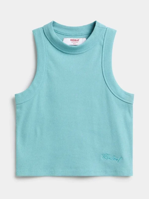 Blusas Femininas '"Redbat Classics Women's Light Blue Tank Top" - Image 5