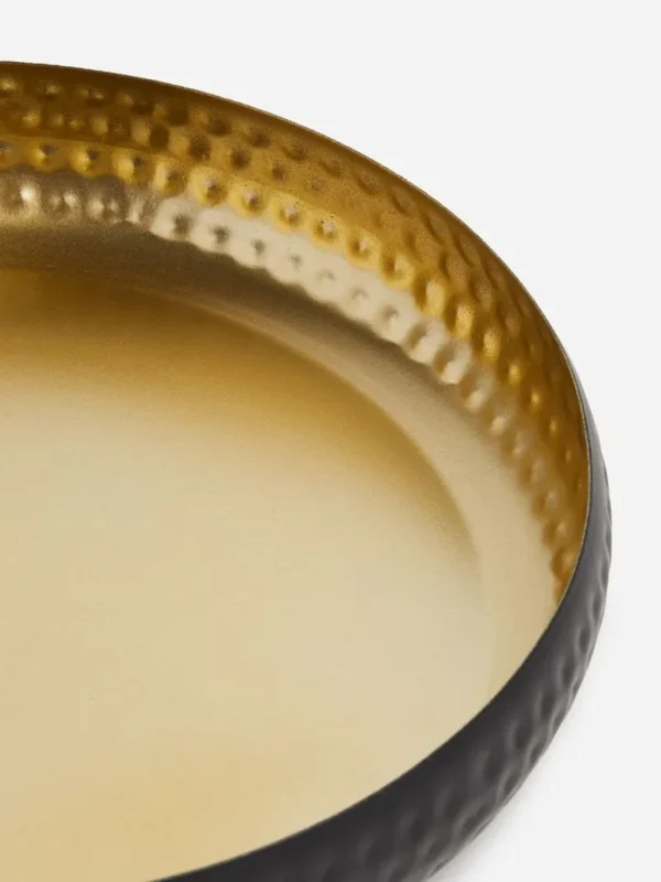 Bandeja Decorativa "Jet Home Black/Gold Decorative Tray" - Image 2