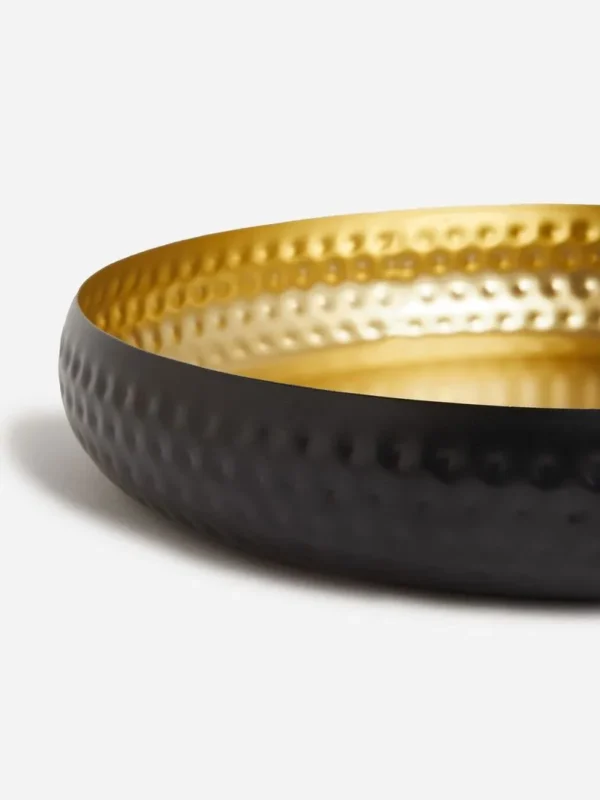 Bandeja Decorativa "Jet Home Black/Gold Decorative Tray" - Image 3