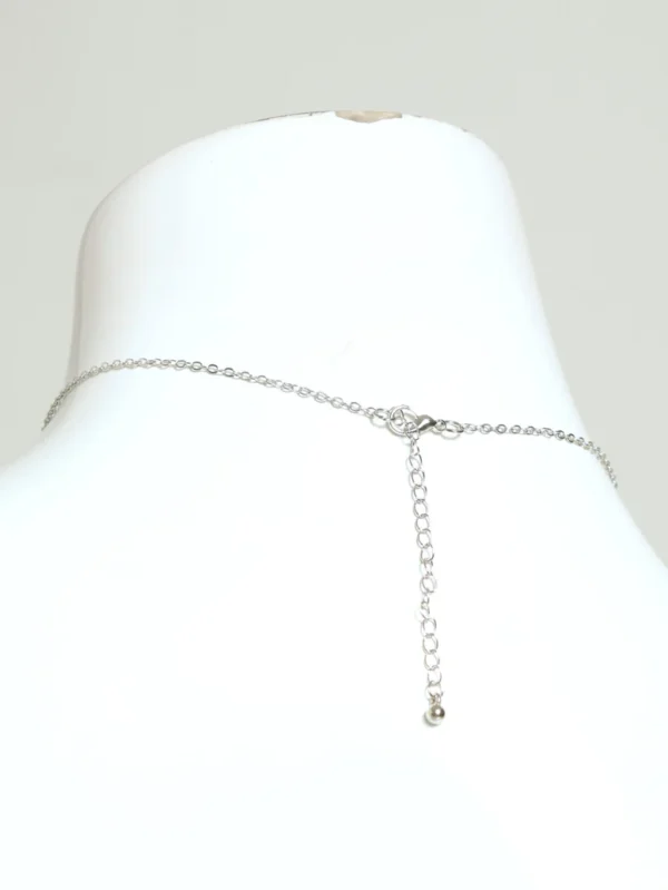 Conjunto Colar e Brincos"Diamante Africa Necklace & Matching Studs - Silver" - Image 2