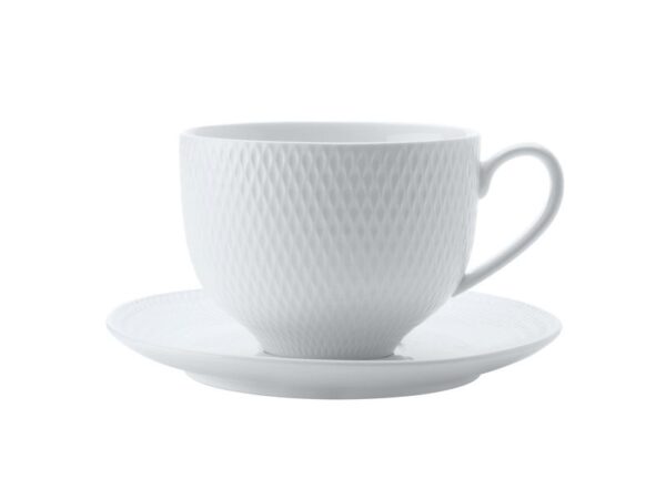 Chávenas “Maxwell and Williams White Basics Diamonds Cup and Round Saucer - Set of 4”