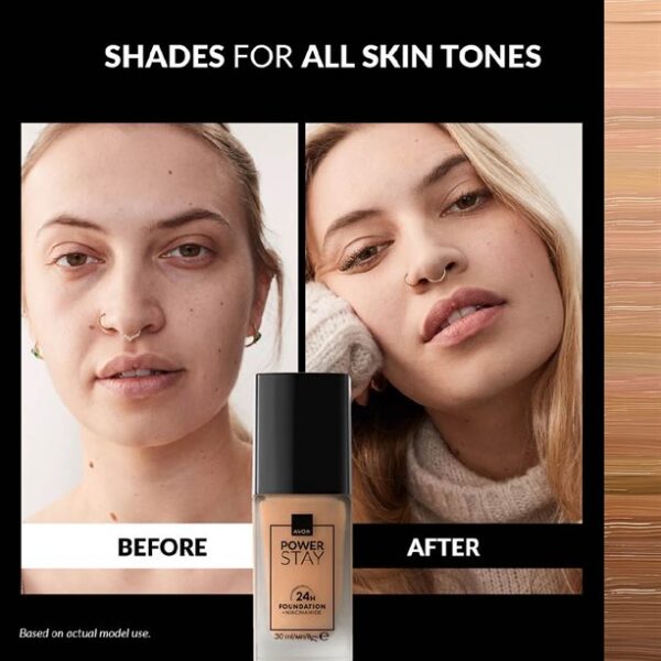 Base Avon Power Stay 24-Hour Foundation 50ml - Image 2