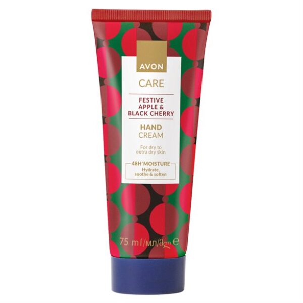 Creme Das Mãos Avon Care Festive Apple & Black Cherry 75ml