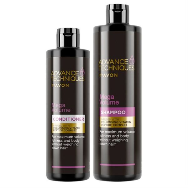 Avon Técnicas Avançadas Mega Volume Condicionador & Shampoo