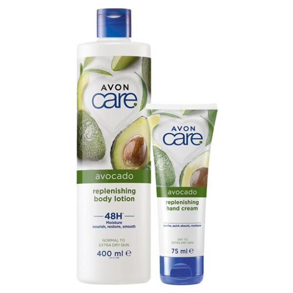 Loção Corporal & Creme Das Mãos Avon Care Replenishing Avocado