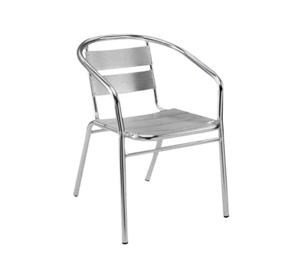 Cadeira de alumínio prata