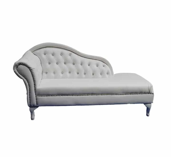 Sofá Chaise Branca de 1 Braço