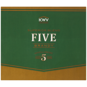 Garrafa de Brandy KWV 5 Anos 12 x 750ml