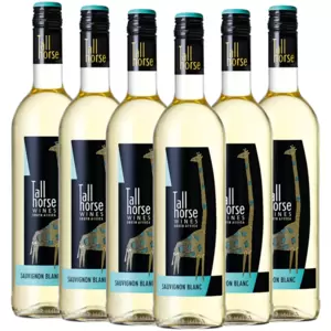Garrafas de Vinho Branco Sauvignon Blanc Tall Horse 6 x 750ml