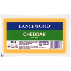 Pacote de Queijo Cheddar LANCEWOOD 900g