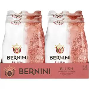Garrafas de Frizzante de Uva Espumante Blush Bernini 24 x 275ml