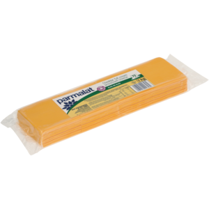 Fatias de Queijo Processado Cheddar Cheddar da Parmalat Pacote com 72