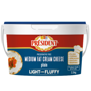 Presidente Simples Creme de Queijo Médio Gordo Pote 2,5 kg