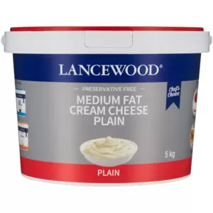 LANCEWOOD Chef's Choice Queijo cremoso simples com teor médio de gordura 5 kg