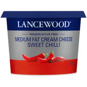 LANCEWOOD Queijo cremoso com pimenta doce e gordura média 230g