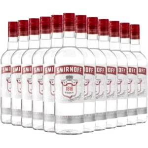 Garrafas de Vodka Smirnoff 1818 12 x 750ml