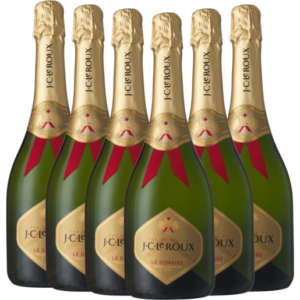 Garrafas de vinho branco espumante premium JC Le Roux Le Domaine 6 x 750ml