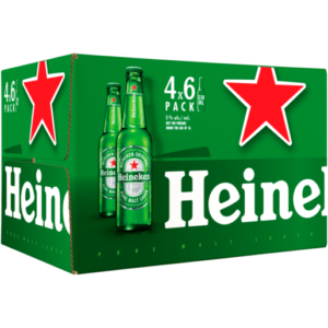 Garrafas de cerveja Heineken Premium Lager 24 x 330ml