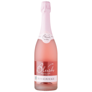 Garrafa de vinho rosé espumante Bon Courage Blush 750ml