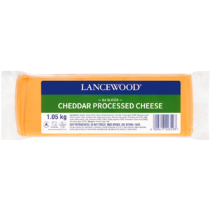 Fatias de Queijo Cheddar Processado Lancewood Pacote com 84