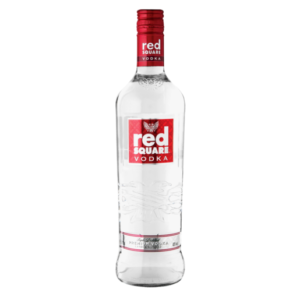 Garrafa de Vodka Quadrada Vermelha 750ml