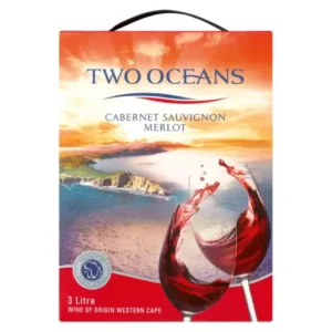 Caixa de Vinho Tinto Cabernet Sauvignon Merlot Two Oceans 3L