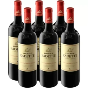 Garrafas de vinho tinto Kanonkop Kadette Cape Blend 6 x 750ml