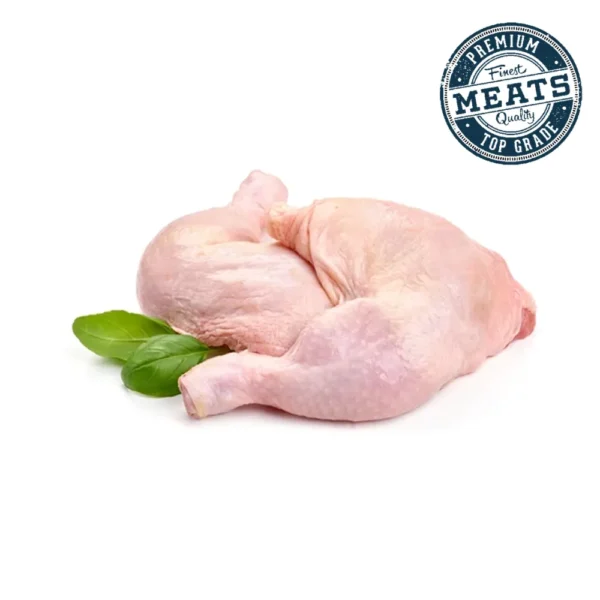 Quartos de coxa de frango sem pele